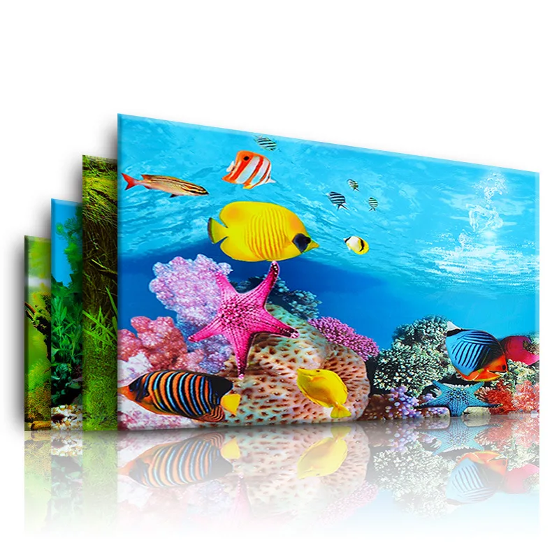 Planted Aquarium Aquascape - Фон для аквариума, 3d наклейка, постер,