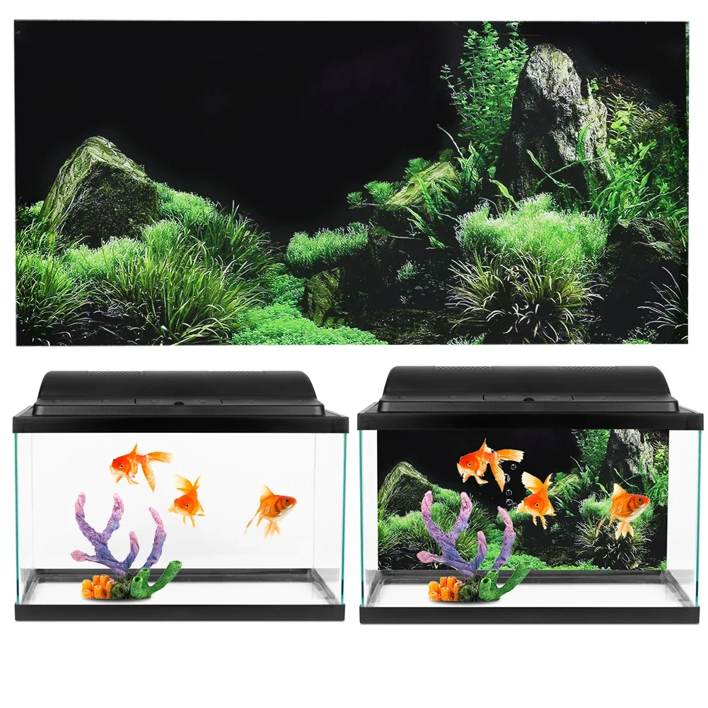 Фон для аквариума 3d наклейка  – обзор и цена Planted Aquarium Aquascape