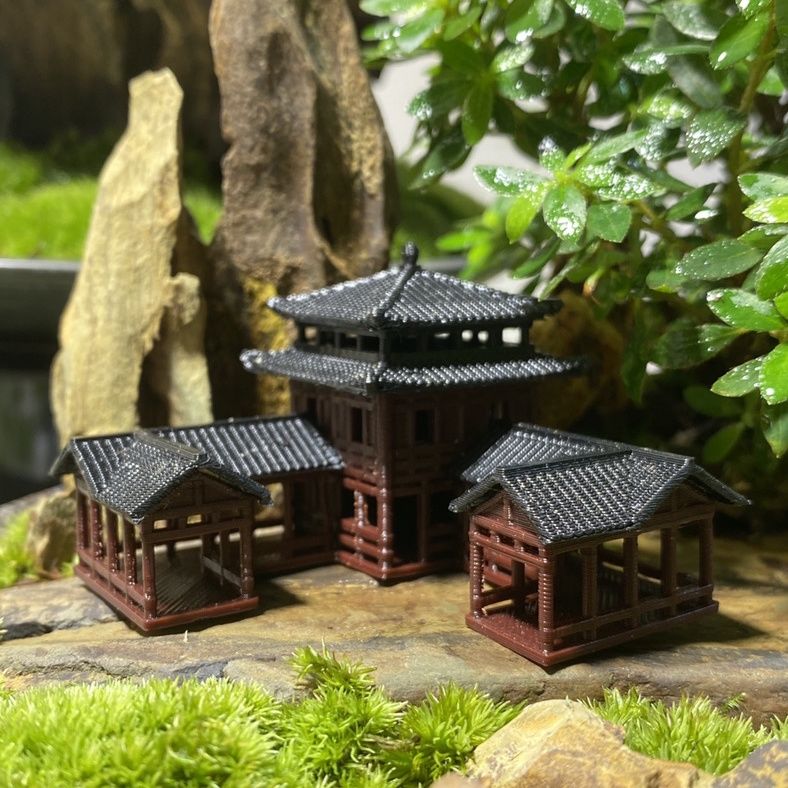 Пластиковый китайский стиль, с – обзор и цена Planted Aquarium Models