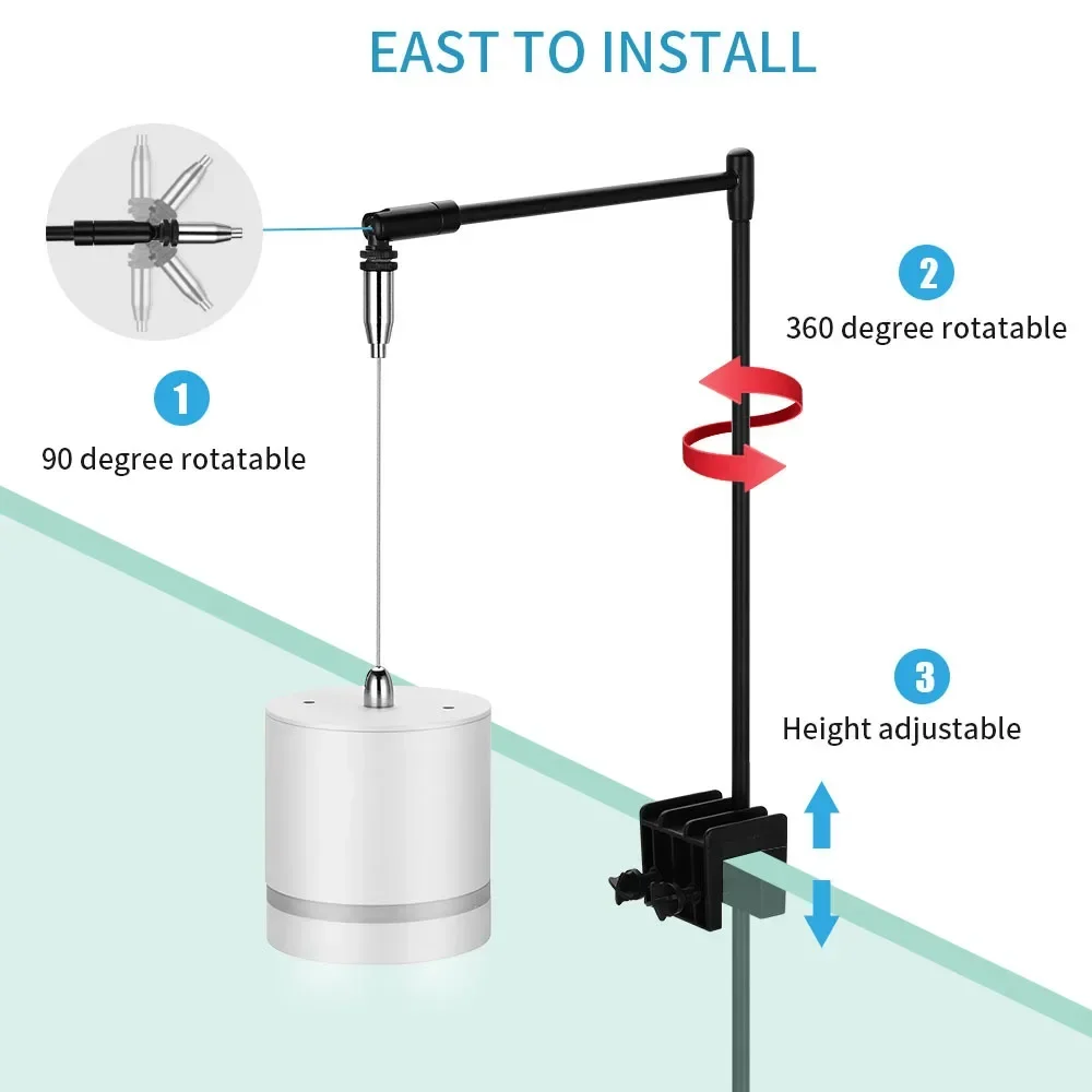 Подвесная лампа-клипса для акв – обзор и цена Planted Aquarium Hanging Light