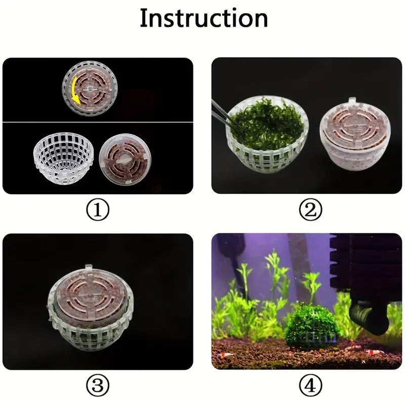 2 шт. держатель шарика из мха  – обзор и цена Planted Aquarium Models